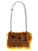 Sac bandoulière en polyester orange Paco Rabanne