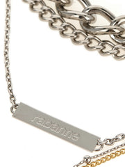 Paco Rabanne Silver Brass Necklace - One Size