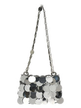 Sac bandoulière en laiton argenté Paco Rabanne