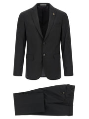Pal Zileri Black Wool Two-Piece Suit