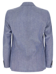 Pal Zileri Blue Wool Blazer