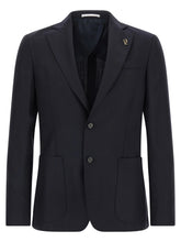 Pal Zileri Blue Wool Blazer