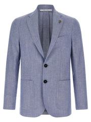 Pal Zileri Blue Wool Blazer
