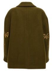 Palm Angels Bicolor Virgin Wool Coat - IT38