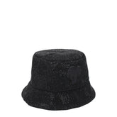 Palm Angels Black Cotton Bucket Hats - UNI - Bucket Hats