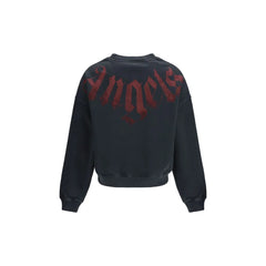 Palm Angels Black Cotton Sweatshirt