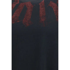 Palm Angels Black Cotton T-Shirt