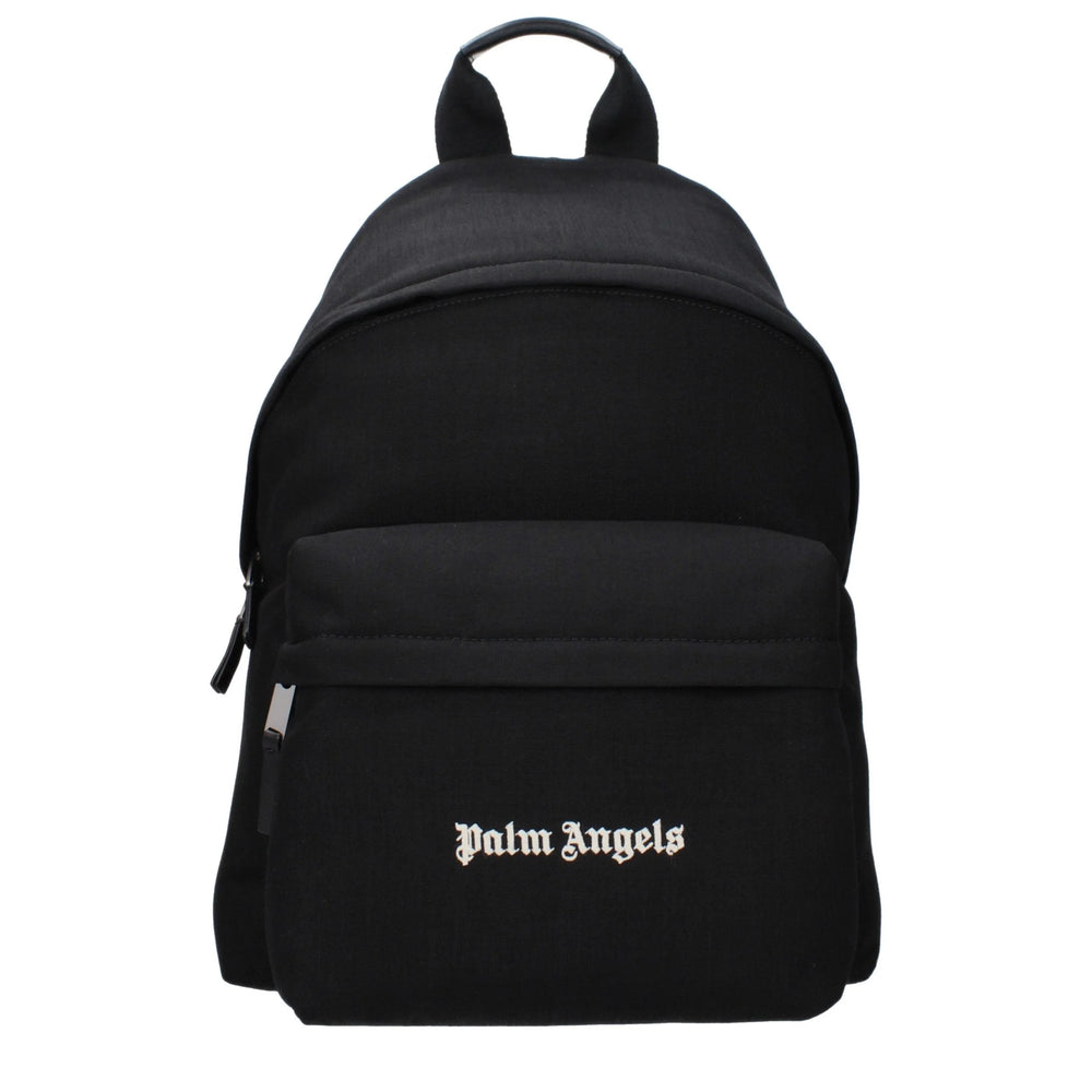 Palm Angels Black Fabric Backpacks