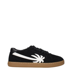 Palm Angels : Baskets basses en cuir noir - EU40/US7