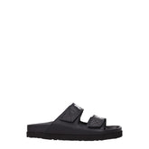 Palm Angels Black Leather Slippers Sandals - EU37/US7