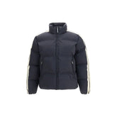 Palm Angels Black Polyamide Full-Length Jacket