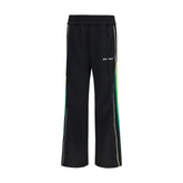 Palm Angels Black Polyester Athletic Pants