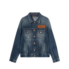 Palm Angels Blue Cotton Denim Jacket - L