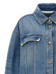 Palm Angels Blue Cotton Denim Jacket - XS
