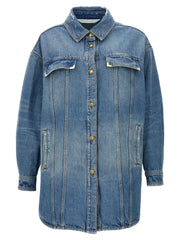 Palm Angels Blue Cotton Denim Jacket - XS