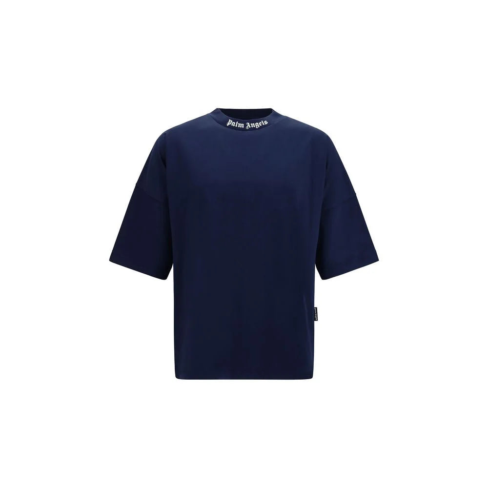 Palm Angels Niebieska Bluza Sportowa z Bawełny
