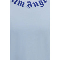 Palm Angels Blue Cotton T-Shirt