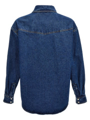 Palm Angels Blue Polyester Denim Jacket