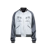 Palm Angels Gray Acetate Bomber
