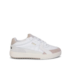 Palm Angels White Calfskin Low Top Sneakers