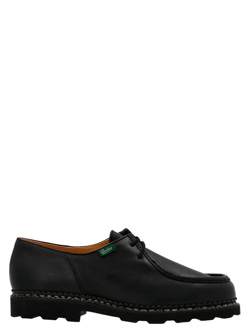 PARABOOT Black Calfskin Oxfords And Derbies