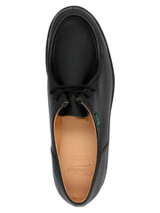 PARABOOT Black Calfskin Oxfords And Derbies