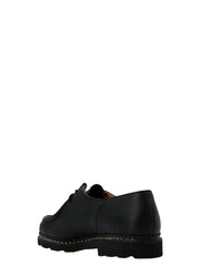 PARABOOT Black Calfskin Oxfords And Derbies