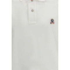Parajumpers White Cotton Polo Shirt