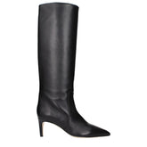 Paris Texas Black Leather Ankle Boots - EU37/US7
