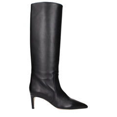 Paris Texas Black Leather Ankle Boots - EU37/US7