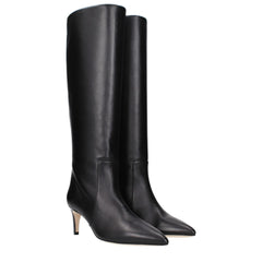 Paris Texas Black Leather Ankle Boots - EU37/US7