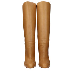 Paris Texas Brown Leather High Heel Boots
