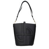 Patou Black Leather Crossbody Bag