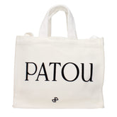 Patou White Cotton Handbag