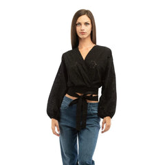 Patrizia Pepe Black Cotton Blouse - IT40