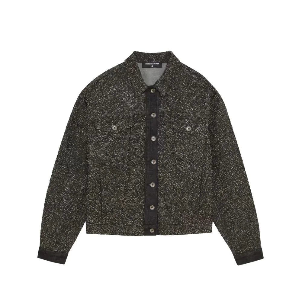 Patrizia Pepe Black Cotton Jackets & Coat - IT42|M - Trucker Jackets