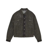 Patrizia Pepe Black Cotton Jackets & Coat - IT42|M - Trucker Jackets