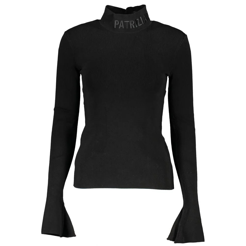 Patrizia Pepe Black Cotton Sweater - Sweaters