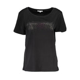 Patrizia Pepe Black Cotton Women T-Shirt - T-Shirts