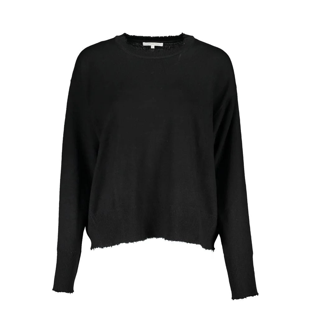 Patrizia Pepe Black Fabric Sweater - Sweaters