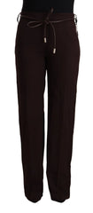 Patrizia Pepe Black High Waist Straight Formal Pants - IT44|L - Trousers