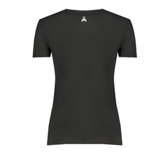 Patrizia Pepe Black Organic Cotton Women T-Shirt - T-Shirts