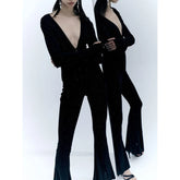 Patrizia Pepe Black Polyester Jumpsuit