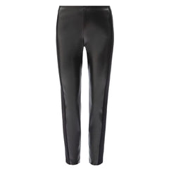 Patrizia Pepe Black Polyethylene Legging - Leggings