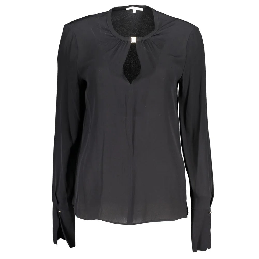 Patrizia Pepe Black Viscose Shirt - Blouses