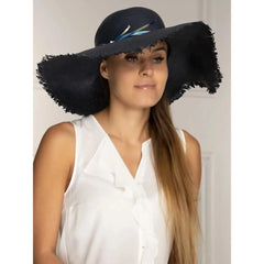 Patrizia Pepe Blue Raffia Sunhat - S