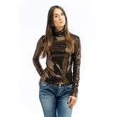 Patrizia Pepe Brown Acetate Blouse - XS