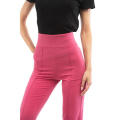Patrizia Pepe Fuchsia Polyester Flared Pants - IT40