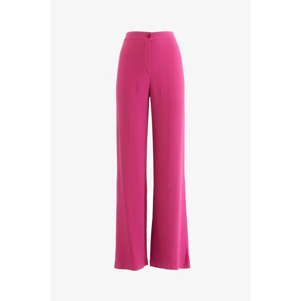 Patrizia Pepe Fuchsia Viscose Casual Pants - IT42