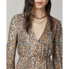 Patrizia Pepe Gold Silk Casual Dress